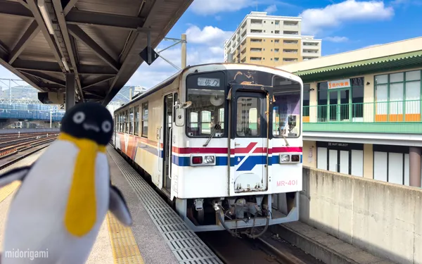 松浦鉄道の鉄印をゲット🐧